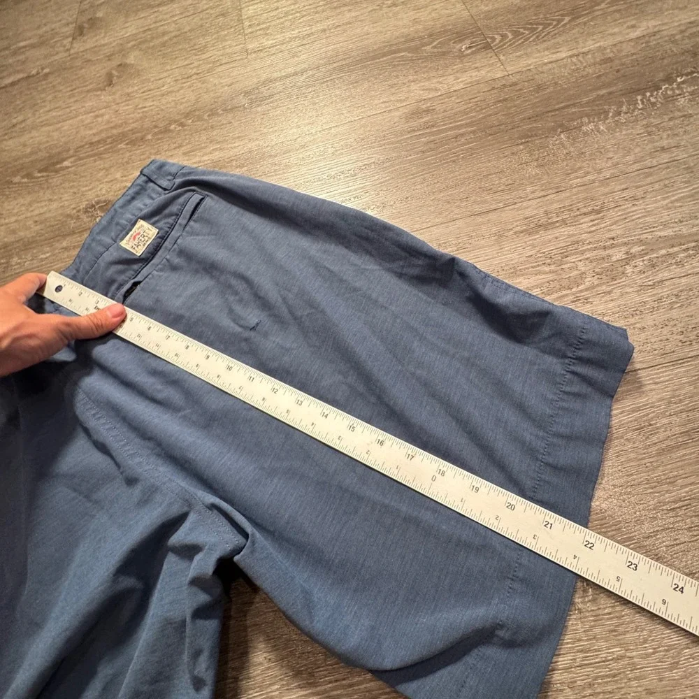 Faherty All Day Shorts Mens 36 Blue Hybrid Vacation Performance Drawstring 9